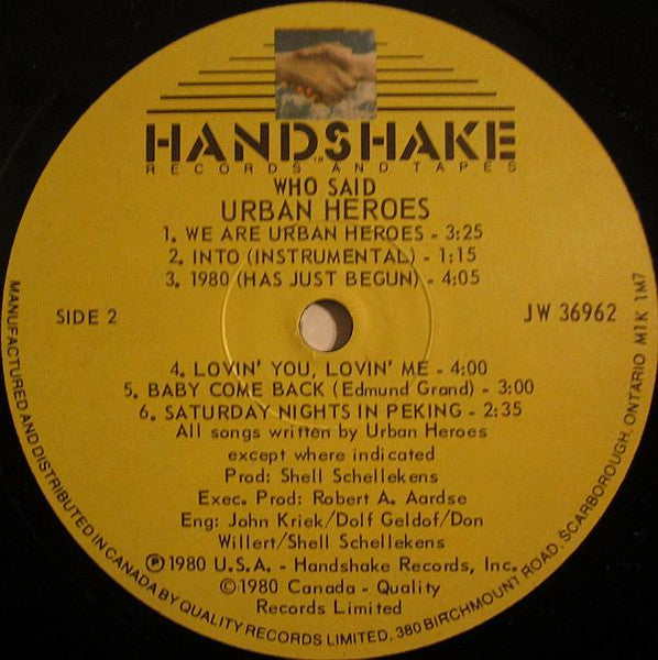 Who Said... Urban Heroes - secondary