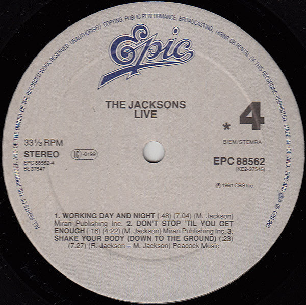 The Jacksons - Live