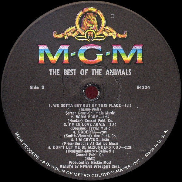 The Best Of The Animals - secondary