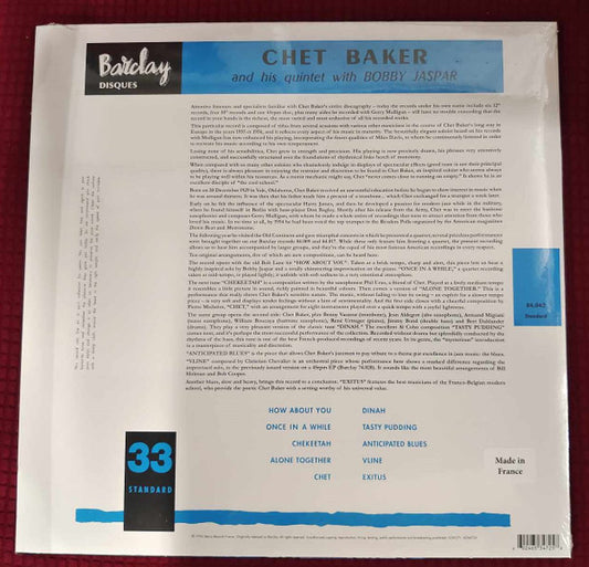 Chet Baker And His Quintet With Bobby Jaspar - secondary