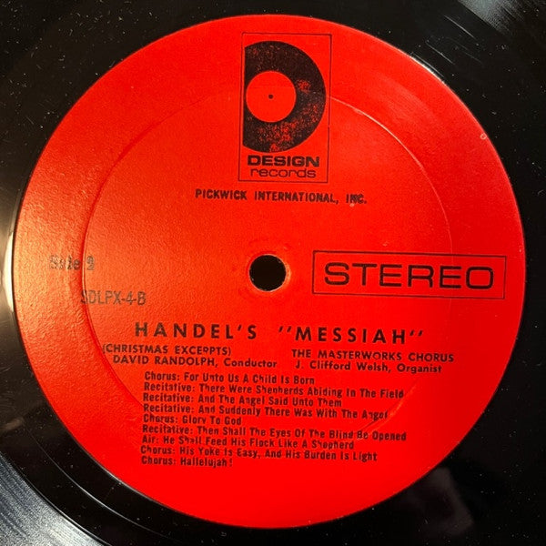Georg Friedrich Händel, J. Clifford Welsh, The Masterwork Chorus, David Randolph - Messiah - Christmas Excerpts