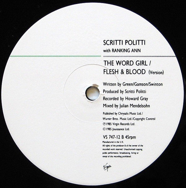 The Word Girl (Flesh & Blood) - secondary