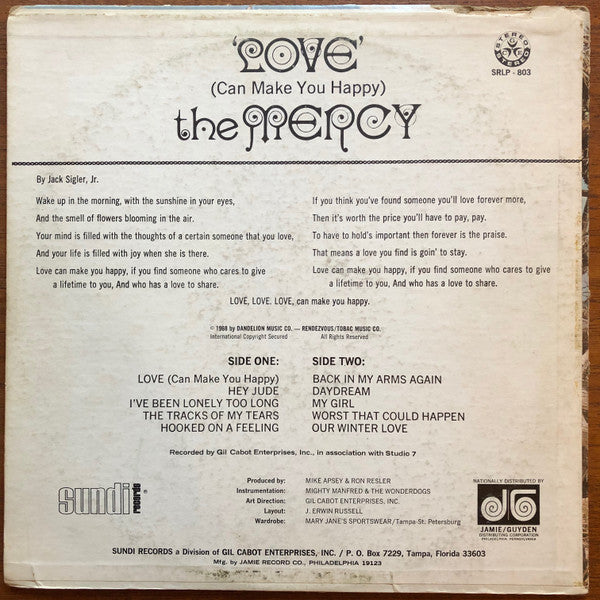 Mercy - Love (Can Make You Happy)