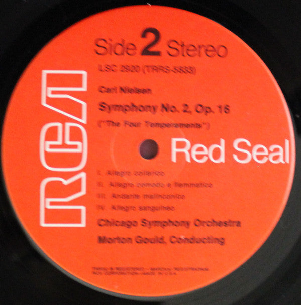 Carl Nielsen, Benny Goodman, Morton Gould, Chicago Symphony Orchestra - Clarinet Concerto / Symphony No. 2 ("The Four Temperaments")