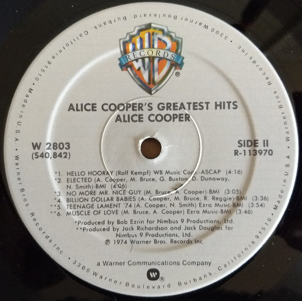 Alice Cooper's Greatest Hits - secondary