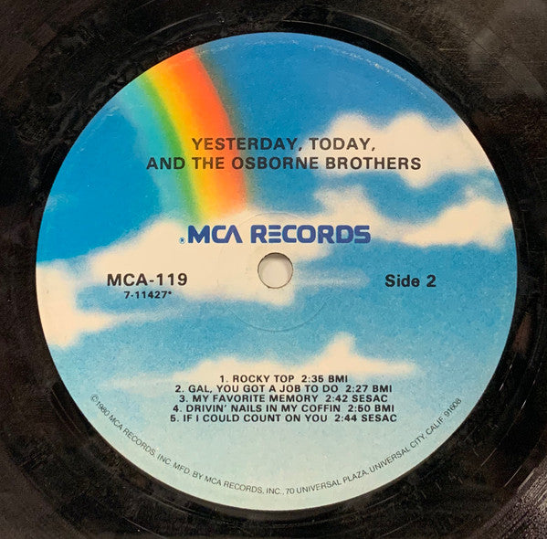 Yesterday, Today, And The Osborne Brothers - secondary