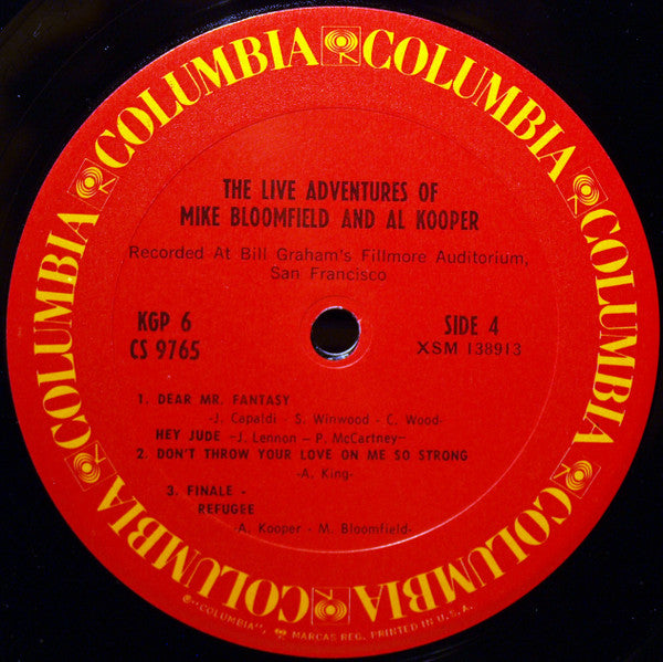 The Live Adventures Of Mike Bloomfield And Al Kooper - secondary