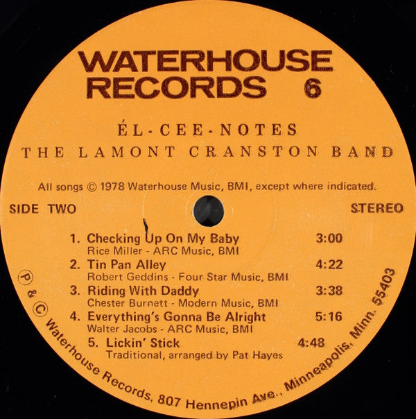 Lamont Cranston Band - El-Cee-Notes
