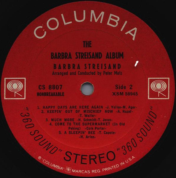 The Barbra Streisand Album - secondary