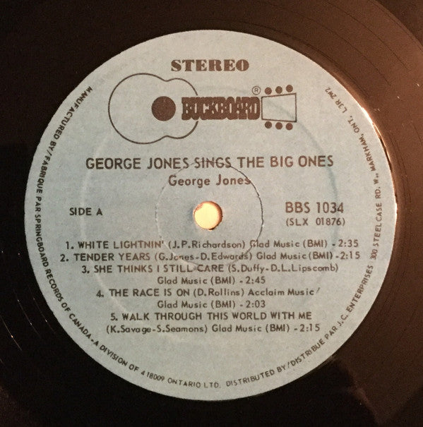 George Jones - George Jones Sings The Big Ones
