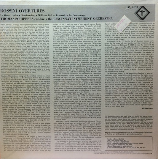 Rossini Overtures - secondary