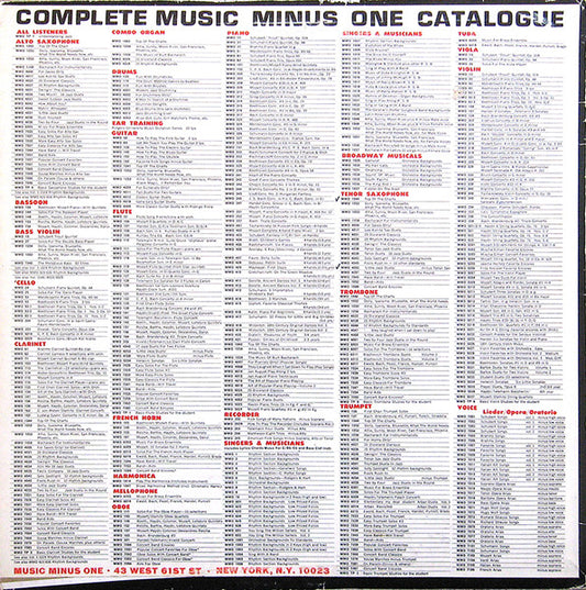 Top Of The Charts: Music Minus One Clarinet, Trumpet or Tenor Sax - secondary