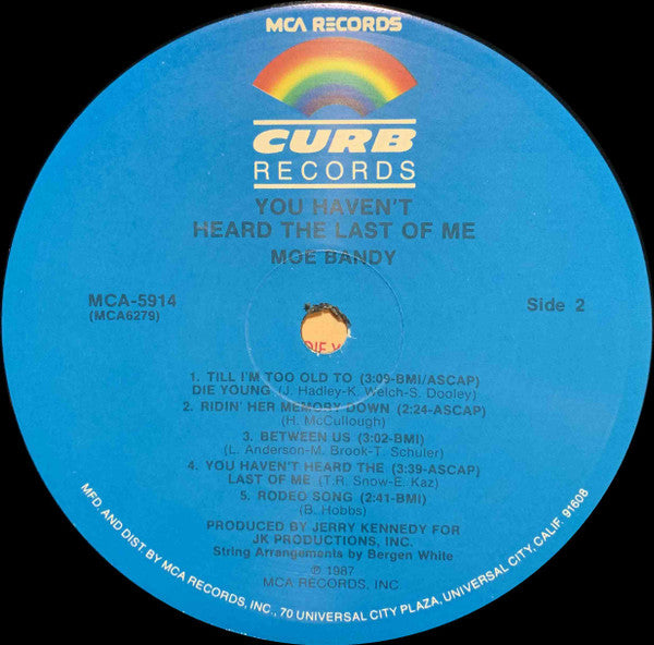 You Haven't Heard The Last Of Me - secondary