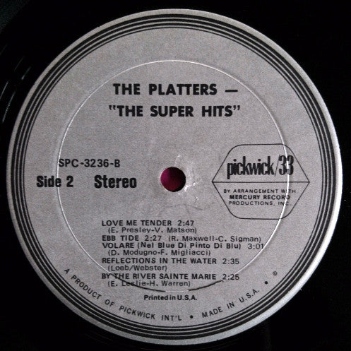 Super Hits Of The Platters - secondary