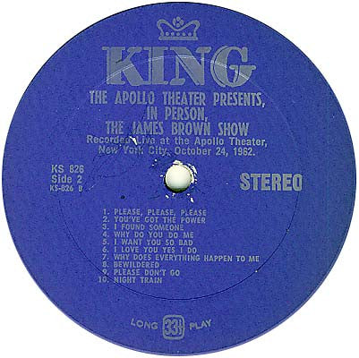 The Apollo Theatre Presents - In Person The James Brown Show - secondary