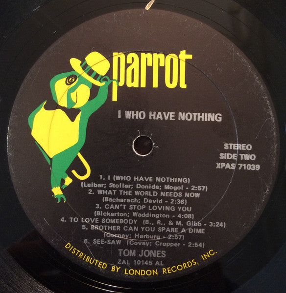 I (Who Have Nothing) - secondary