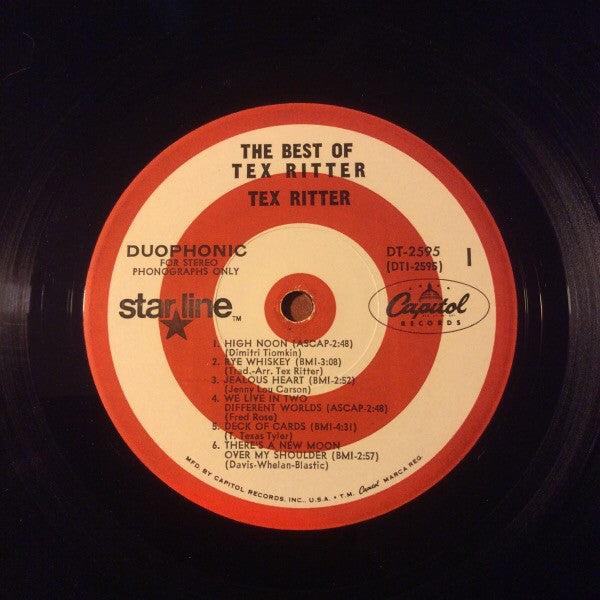 Tex Ritter - The Best Of Tex Ritter