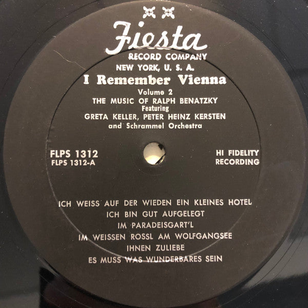 Ralph Benatzky, The Schrammel Orchestra, Greta Keller, Peter Heinz Kersten - I Remember Vienna Vol.2