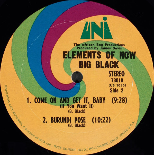 Big Black - Elements Of Now!