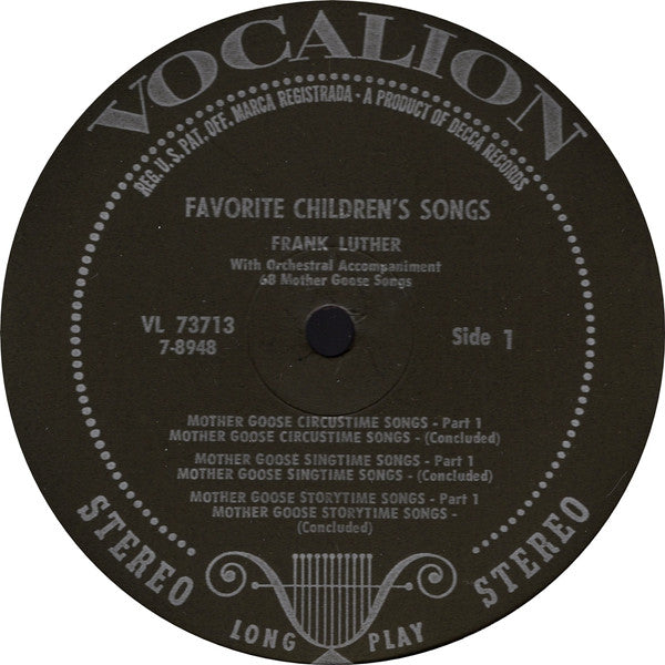 Favorite Children's Songs - 68 Mother Goose Songs - secondary