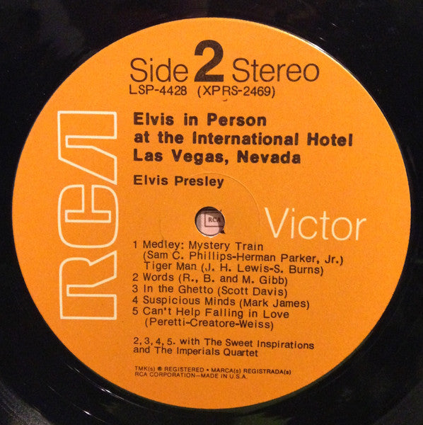 Elvis In Person At The International Hotel Las Vegas, Nevada - secondary