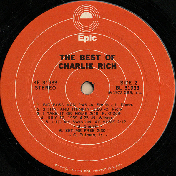 The Best Of Charlie Rich - secondary