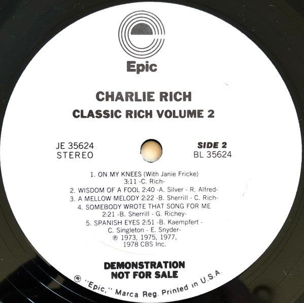 Charlie Rich - Classic Rich Vol. 2
