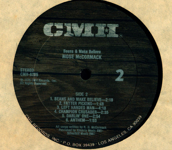 Mose McCormack - Beans & Make Believe