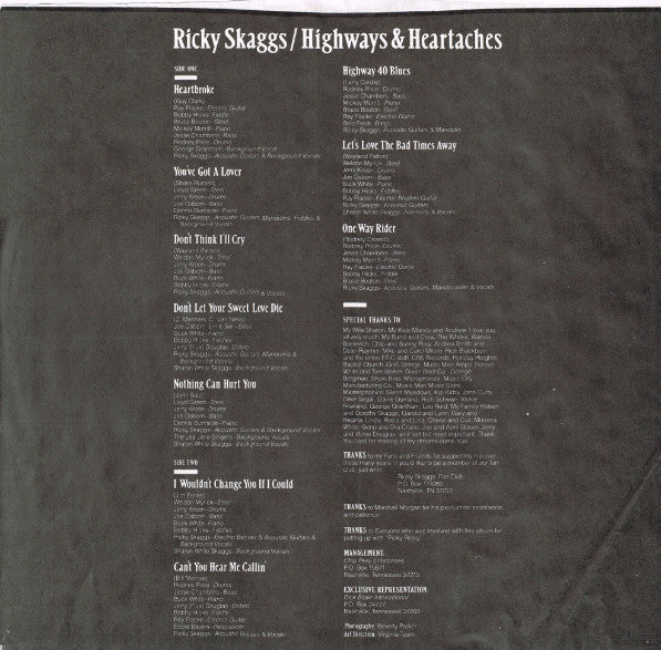 Highways & Heartaches - secondary