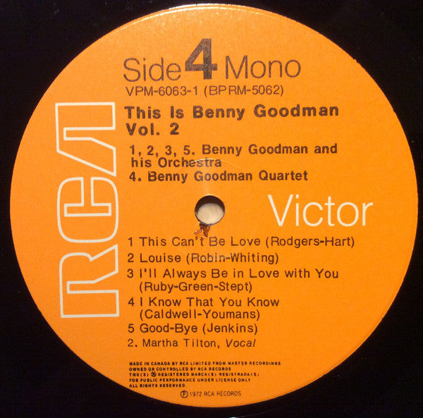 This Is Benny Goodman Vol. II - secondary