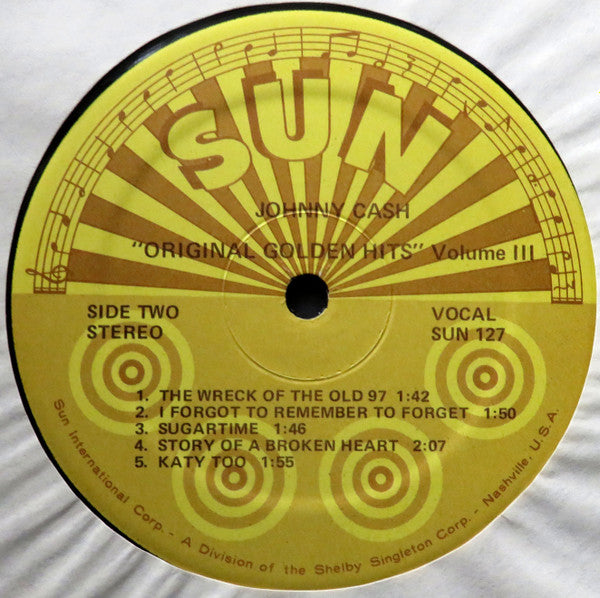 Johnny Cash & The Tennessee Two - Original Golden Hits - Volume III