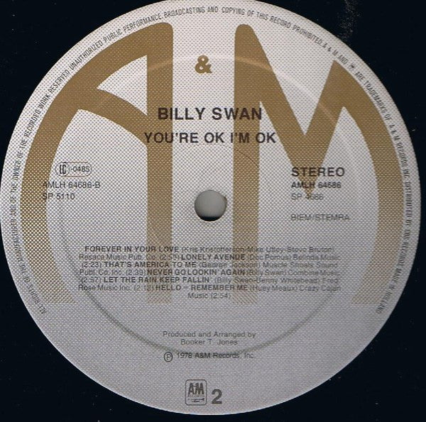 Billy Swan - You're Ok, I'm Ok