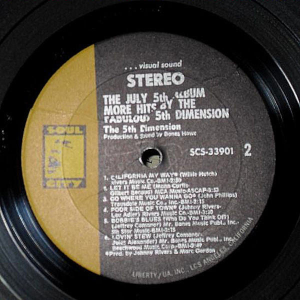The July 5th Album - More Hits By The Fabulous 5th Dimension - secondary