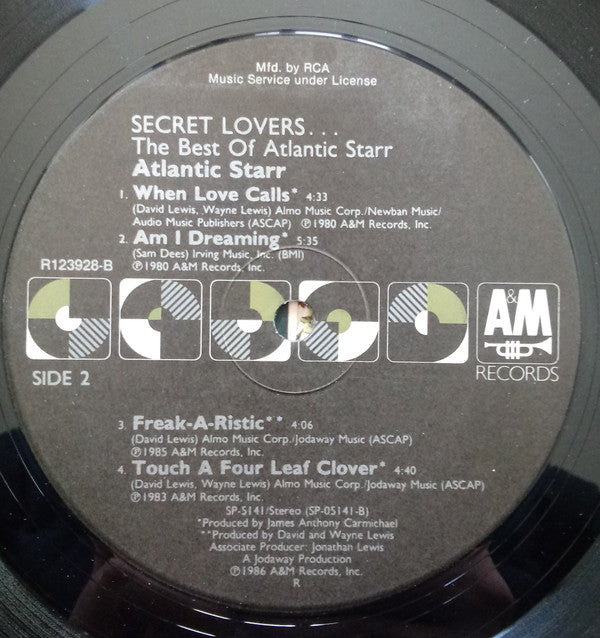 Atlantic Starr - Secret Lovers...The Best Of Atlantic Starr