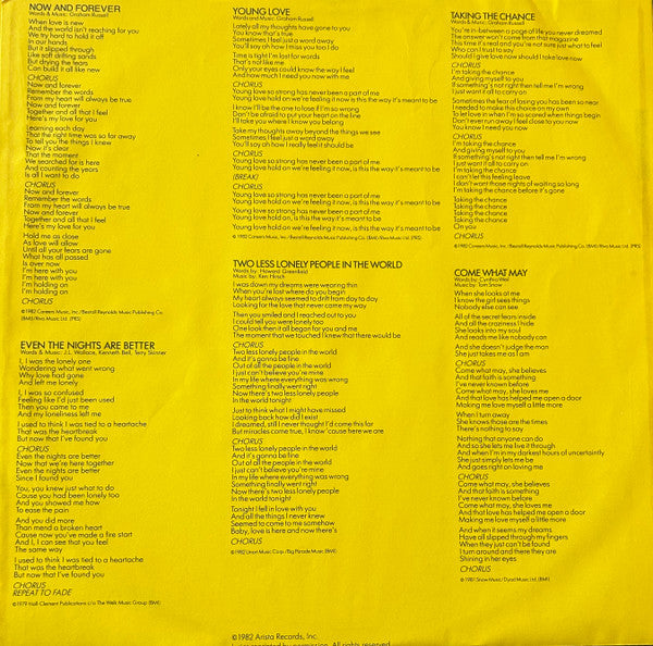 Now And Forever - secondary