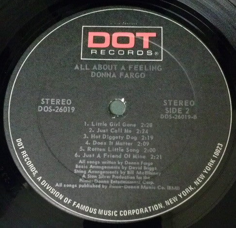 Donna Fargo - All About A Feeling