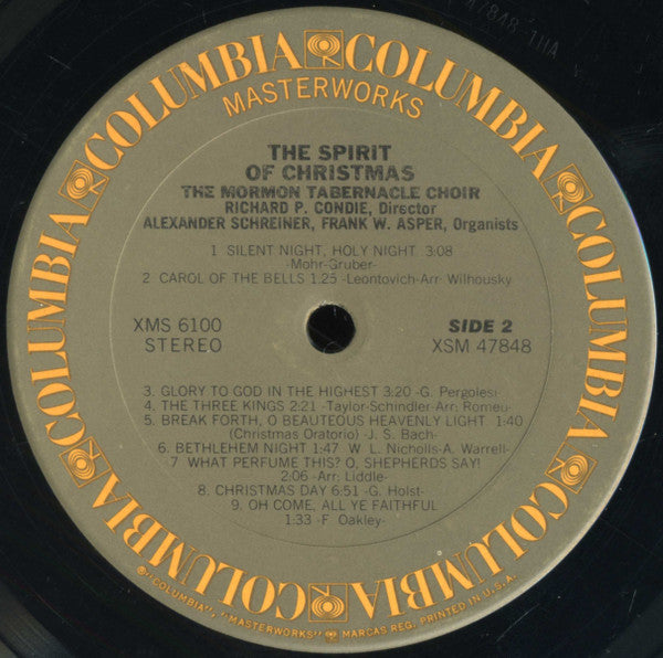 The Spirit Of Christmas: Christmas Carols Sung By The Mormon Tabernacle Choir - secondary