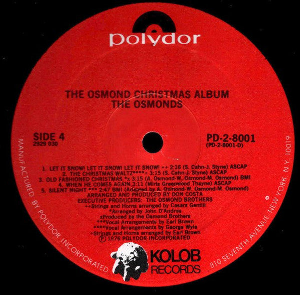 The Osmonds - The Osmond Christmas Album