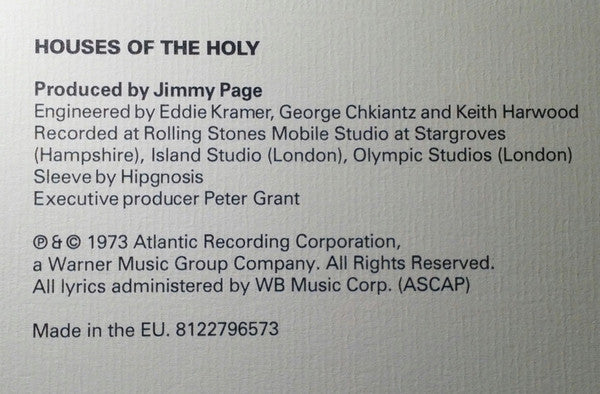 Houses Of The Holy - secondary