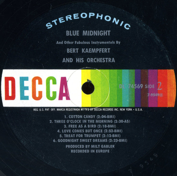 Bert Kaempfert & His Orchestra - Blue Midnight And Other Fabulous Instrumentals