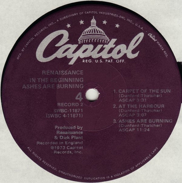 In The Beginning... Prologue / Ashes Are Burning - secondary