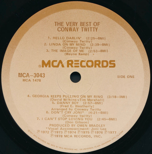 The Very Best Of Conway Twitty - secondary