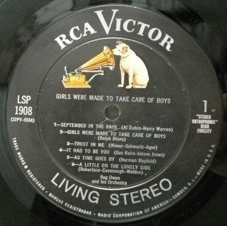 Reg Owen And His Orchestra - Girls Were Made To Take Care Of Boys