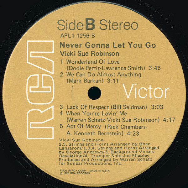 Never Gonna Let You Go - secondary