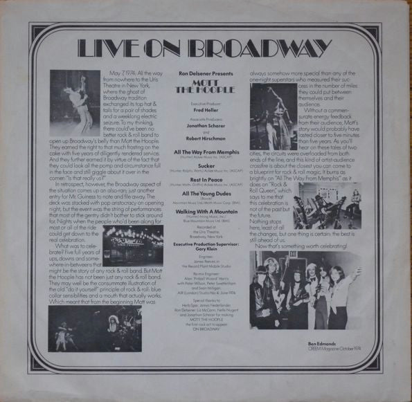 Mott The Hoople Live - secondary