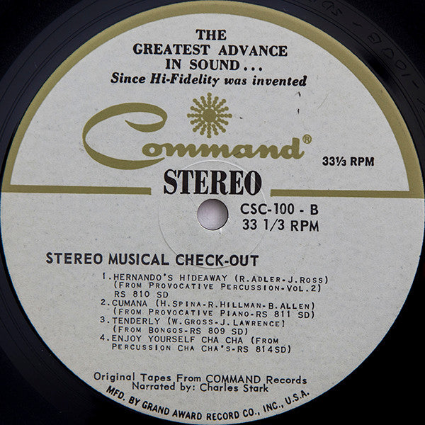 Stereo Check Out - secondary