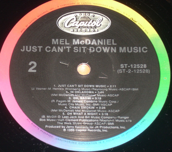 Just Can't Sit Down Music - secondary