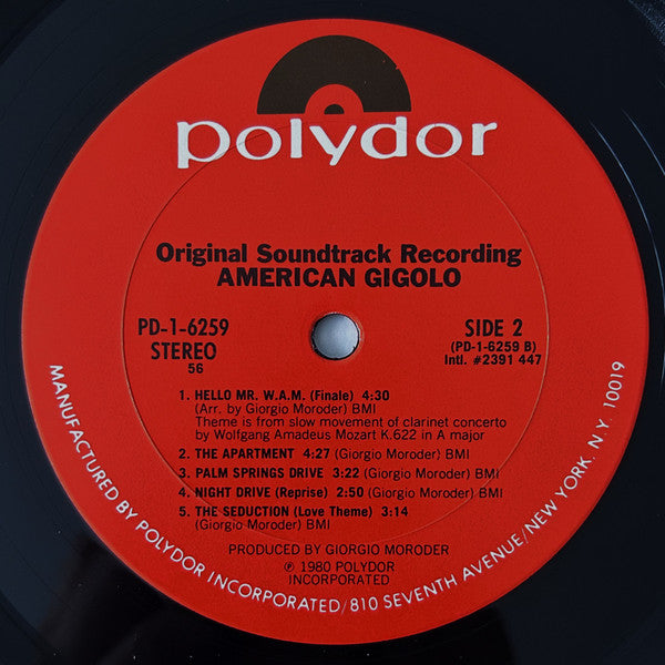 American Gigolo (Original Soundtrack Recording) - secondary