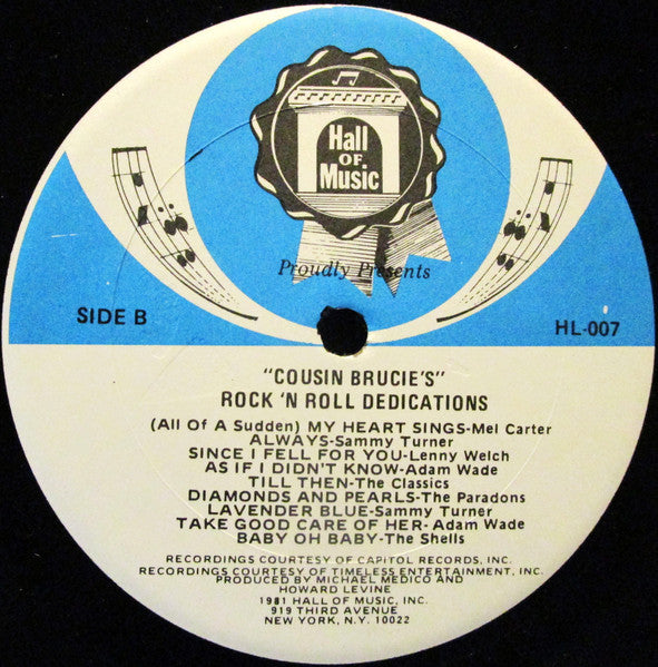 Cousin Brucie's Rock 'N Roll Dedications - secondary