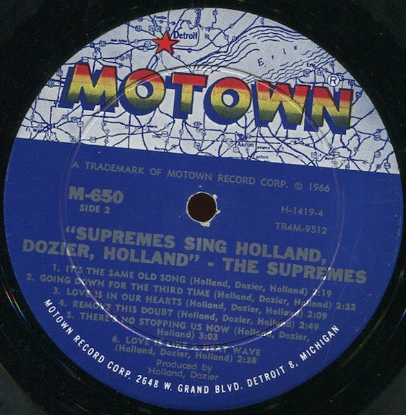 The Supremes Sing Holland-Dozier-Holland - secondary